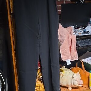 Dana Buchman Petite Black Straight-Leg Dress Pants